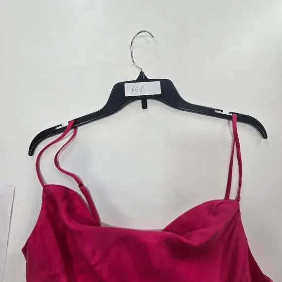 Lovers and Friends Noah Wrap Dress in Hot Pink Medium